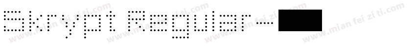 Skrypt Regular字体转换